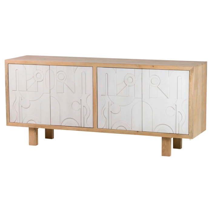 Aparador Madera Mango Marron Janto 180x45x80 Cm