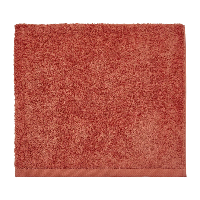 Drap de douche uni en coton, AQUA, Orange