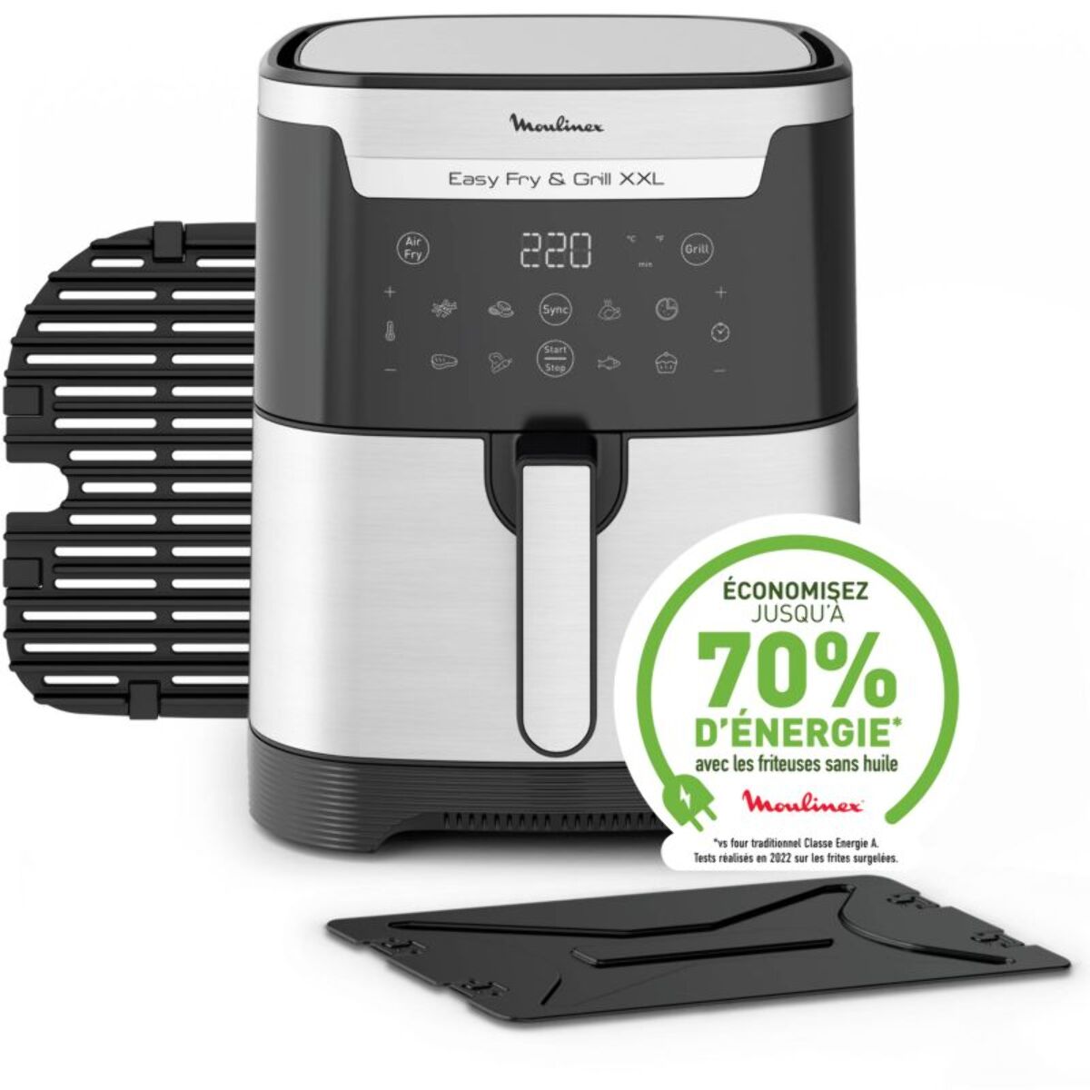 Friteuse sans huile MOULINEX XXL 2 en 1 air & grill