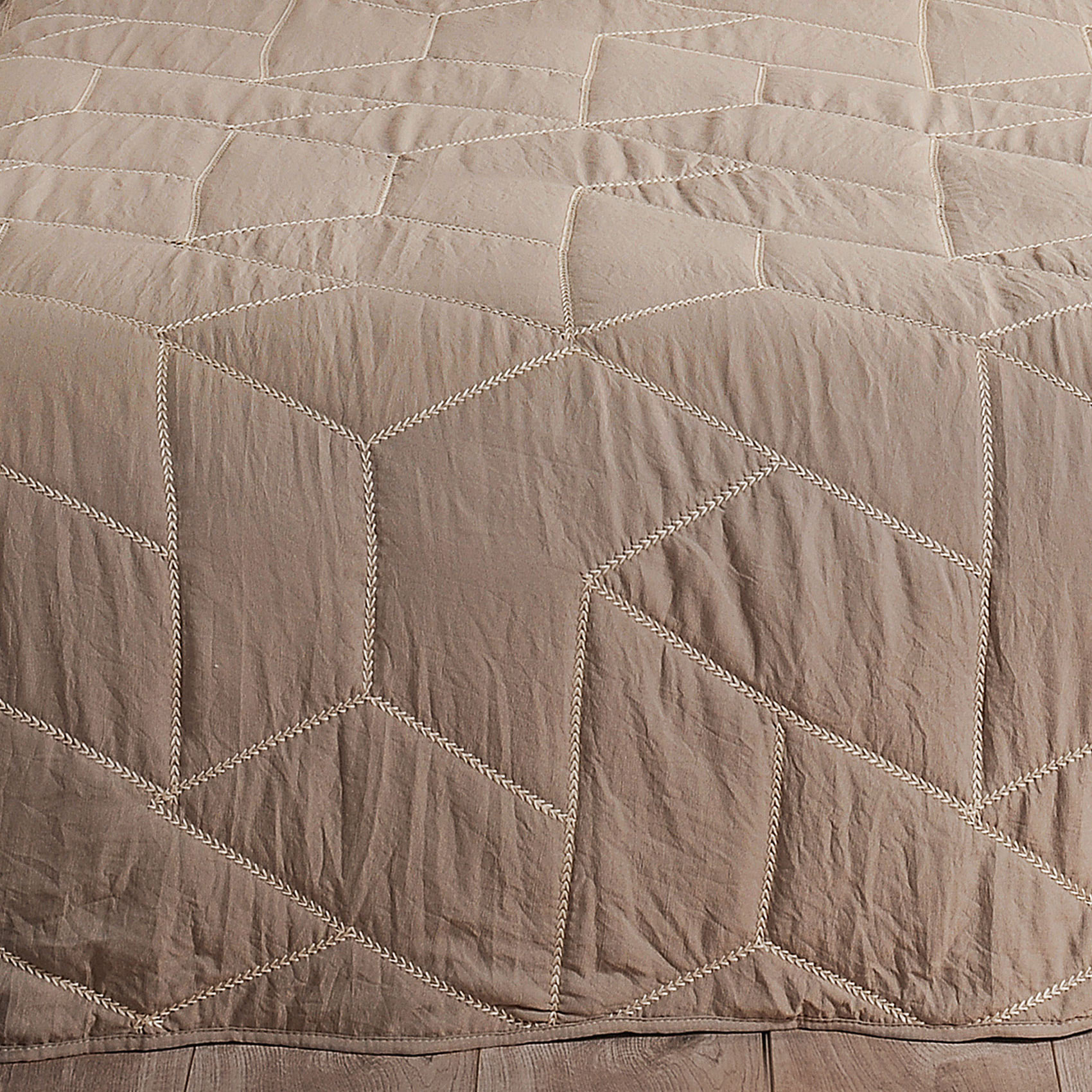 Jeté de lit Calisson - Ecru