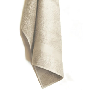 Set 3 asciugamano spugna cotone 100% Made in Italy. Ospite + Salvietta + Telo. Colore BEIGE