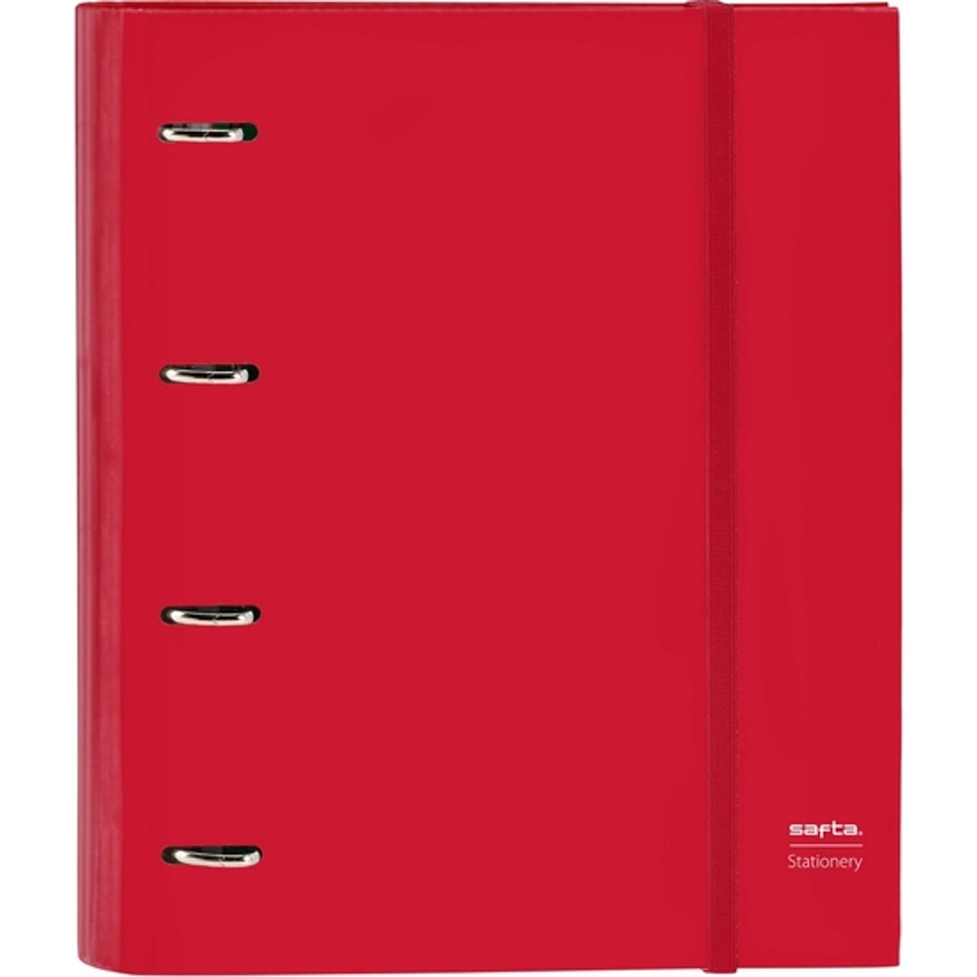 Carpeta 4 anillas 35mm c/recambio safta "rojo"