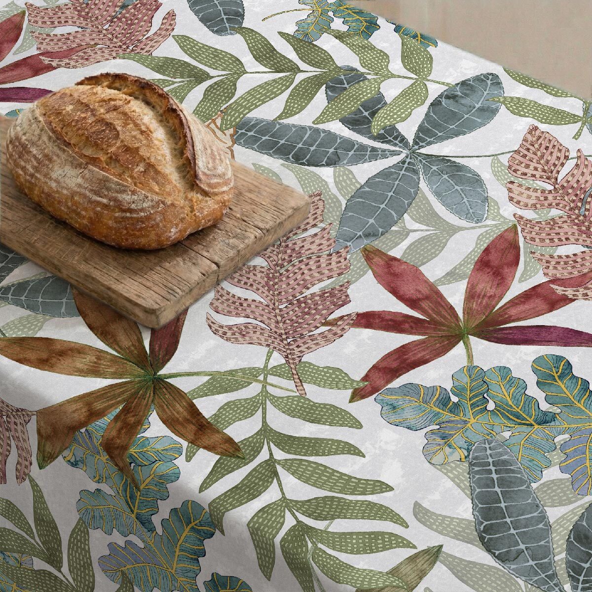 Mantel antimanchas Foliage - 100% algodón -