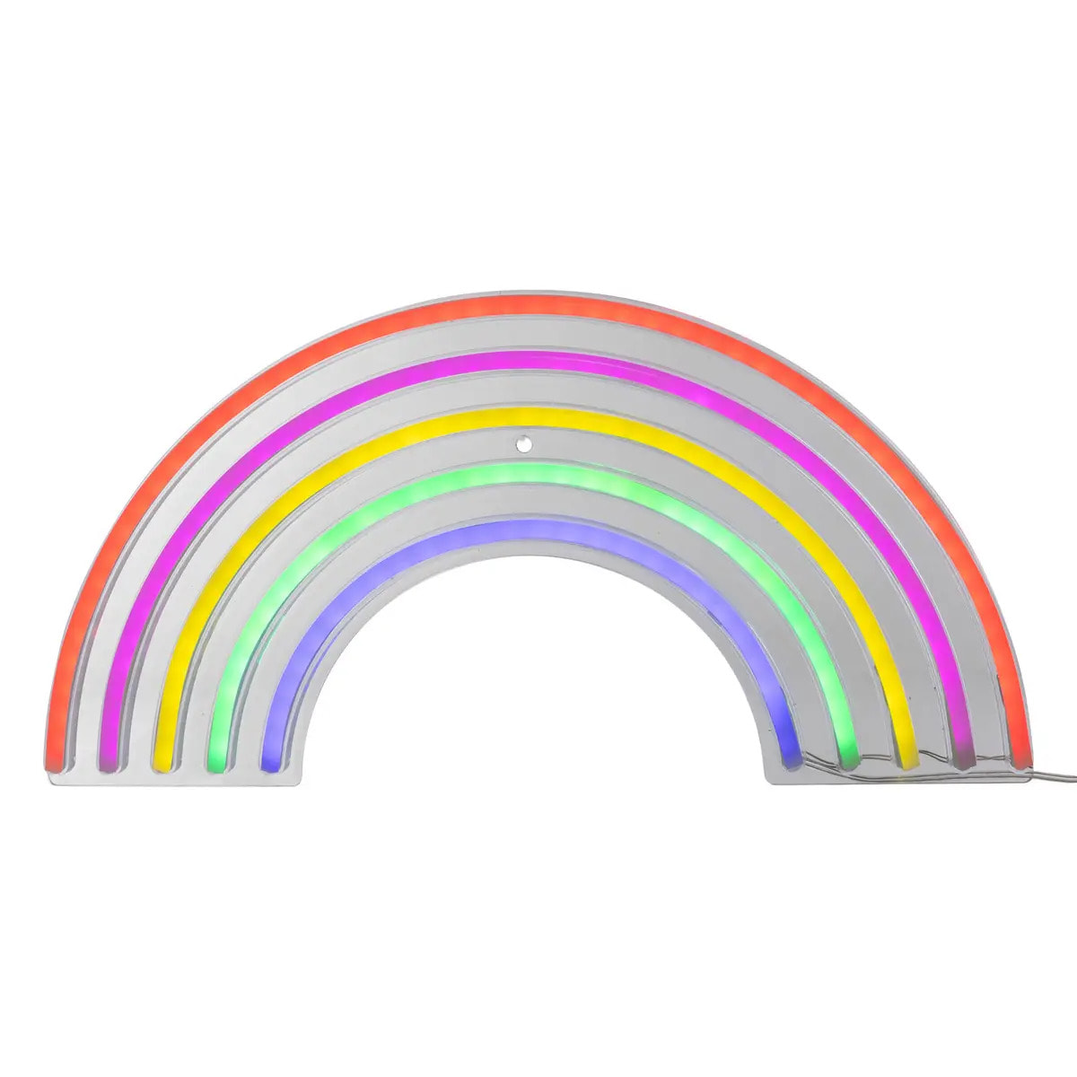 Tube néon mural led "Arc en ciel" L38cm