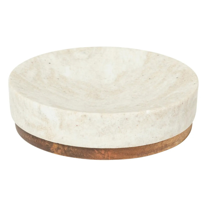 Porte-savon "Côme" effet  travertin