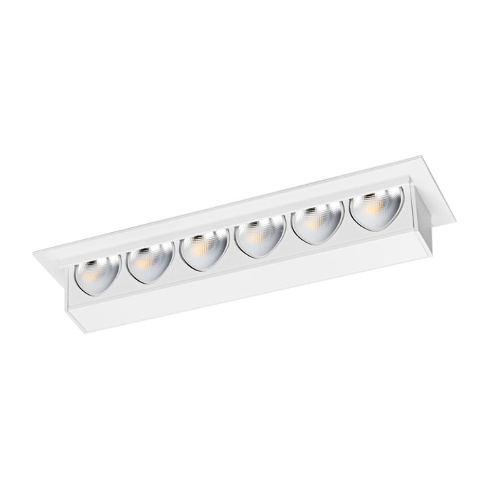LEDS C4 Downlight Bento Wall Washer 6 LEDS 6 Blanco cálido - 2700K CRI 90 Negro IP20 421lm