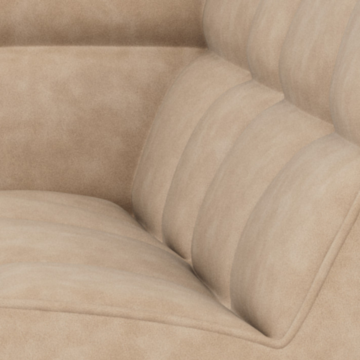 Alya - canapé modulable d'angle réversible 4 places en simili - Beige