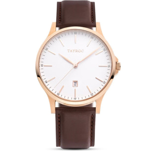 Reloj Tayroc TXM105 Hombre Analogico Cuarzo con Correa de Cuero