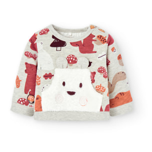 Sudadera felpa con bolsillo de bebé -BCI