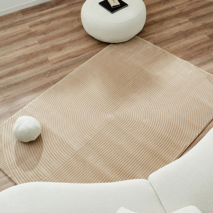 Tapis salon et chambre tissé motif géométrique SIFU