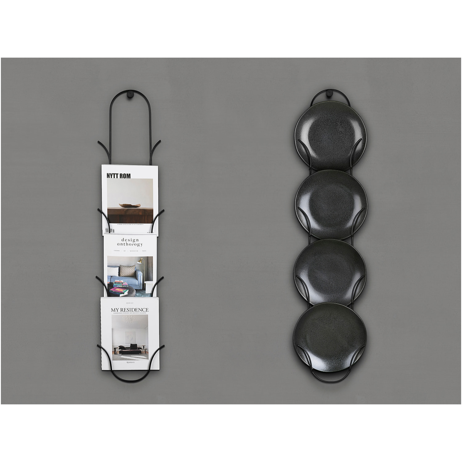 Support Noir Métal H110