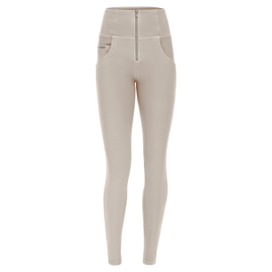 Pantaloni push up WR.UP® vita alta tessuto navetta ecologico