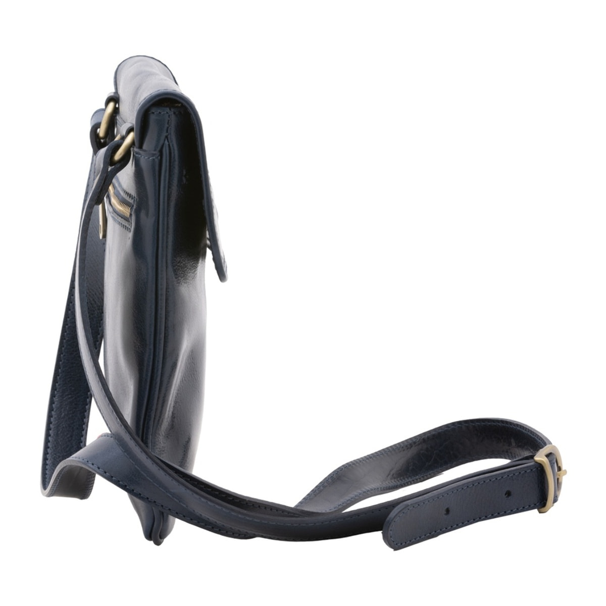 Borsa a tracolla da uomo in vera pelle - Modello False - Made in Italy - 25.0 x 23.0 x 4.0 cm