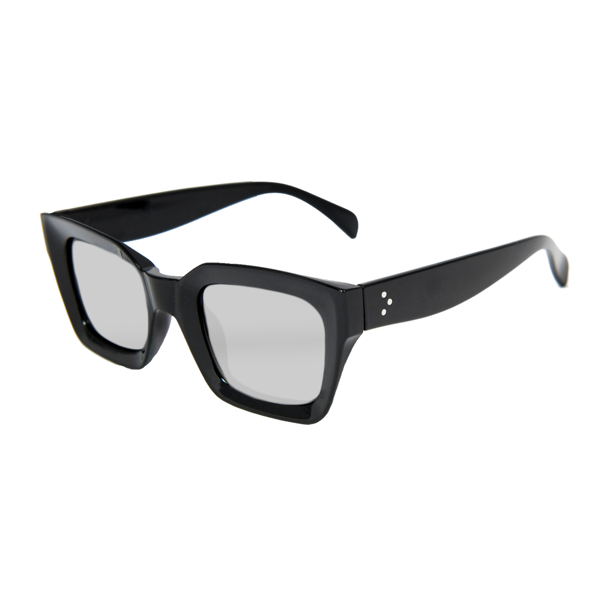 Gafas de sol OCEAN OSAKA - Negro brillante / Revo plateada