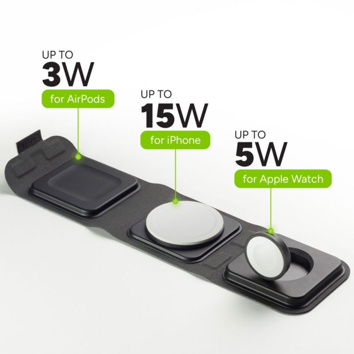 Chargeur induction MOPHIE Chargeur de voyage 3 en 1 sans fil