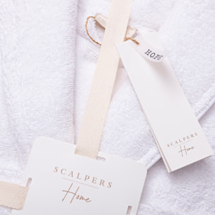Albornoz s/m 100% algodón 360gsm blanco scalpers home