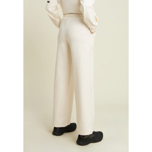 Pantaloni donna oversize con ricamo