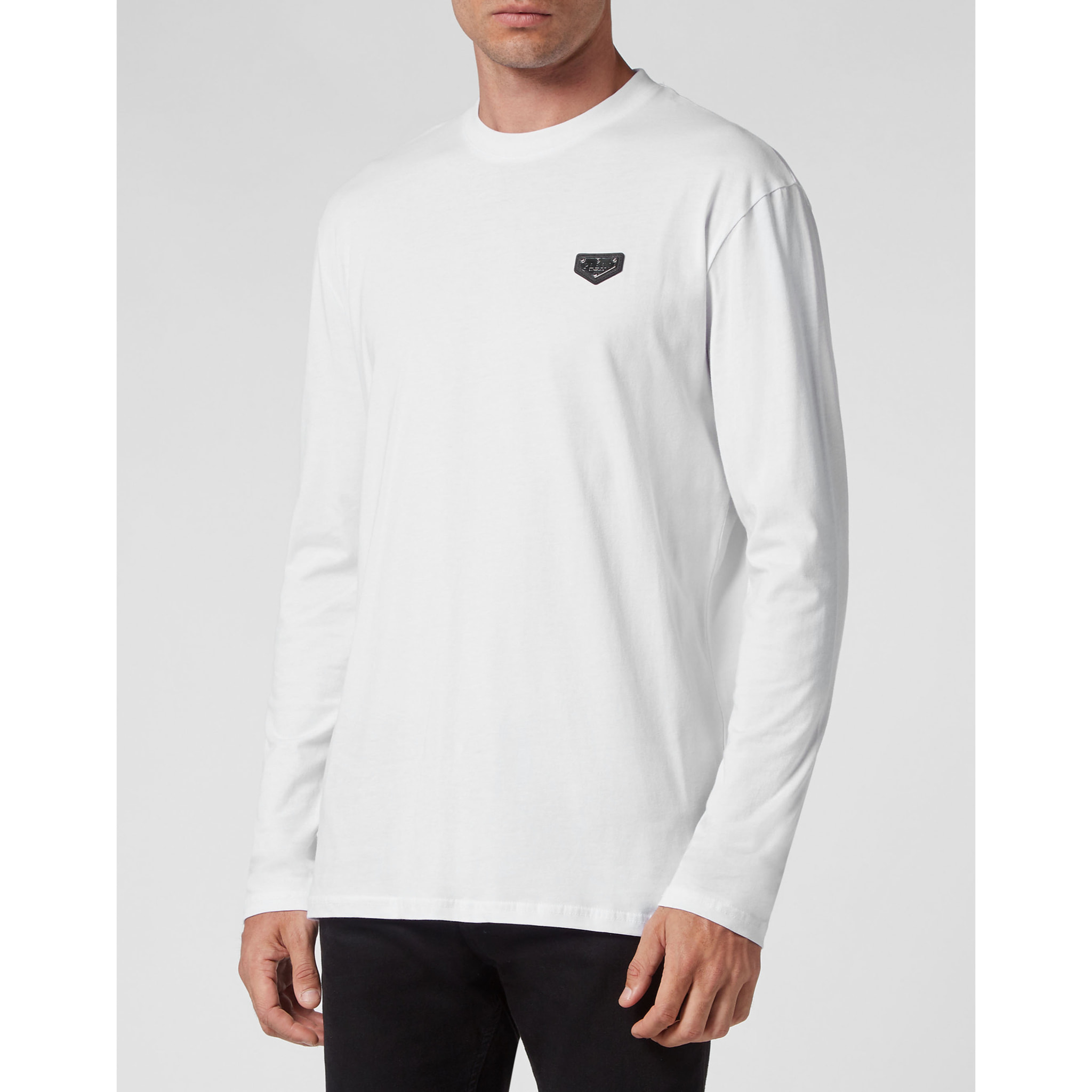 PHILIPP PLEIN Camiseta de cuello redondo y manga larga