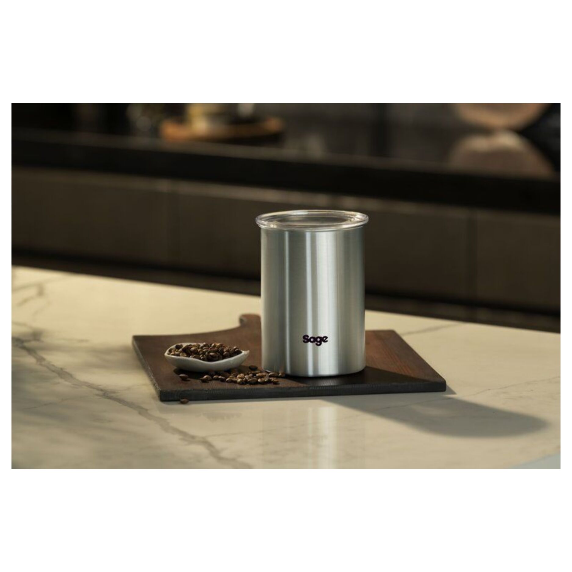 Boite à café SAGE conservation sous vide acier inox