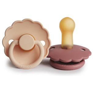 Frigg Pack 2 Chupetes Block Latex Daisy