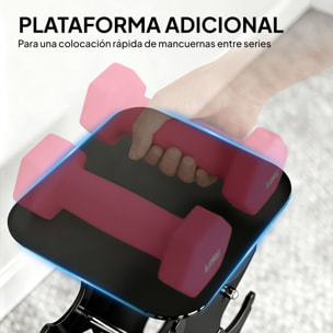 Juego de Mancuernas de 8 Piezas 20 kg, Mancuernas Hexagonales 2x1kg, 2x2kg, 2x3kg, 2x4kg, con Soporte de Almacenamiento y Mango Recto para Entrenamiento de Fuerza en Casa Gimnasio, Multicolor