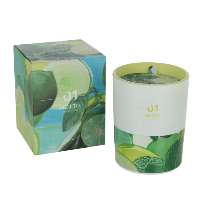 J-Line bougie parfumée Mojito - vert - large - 70H