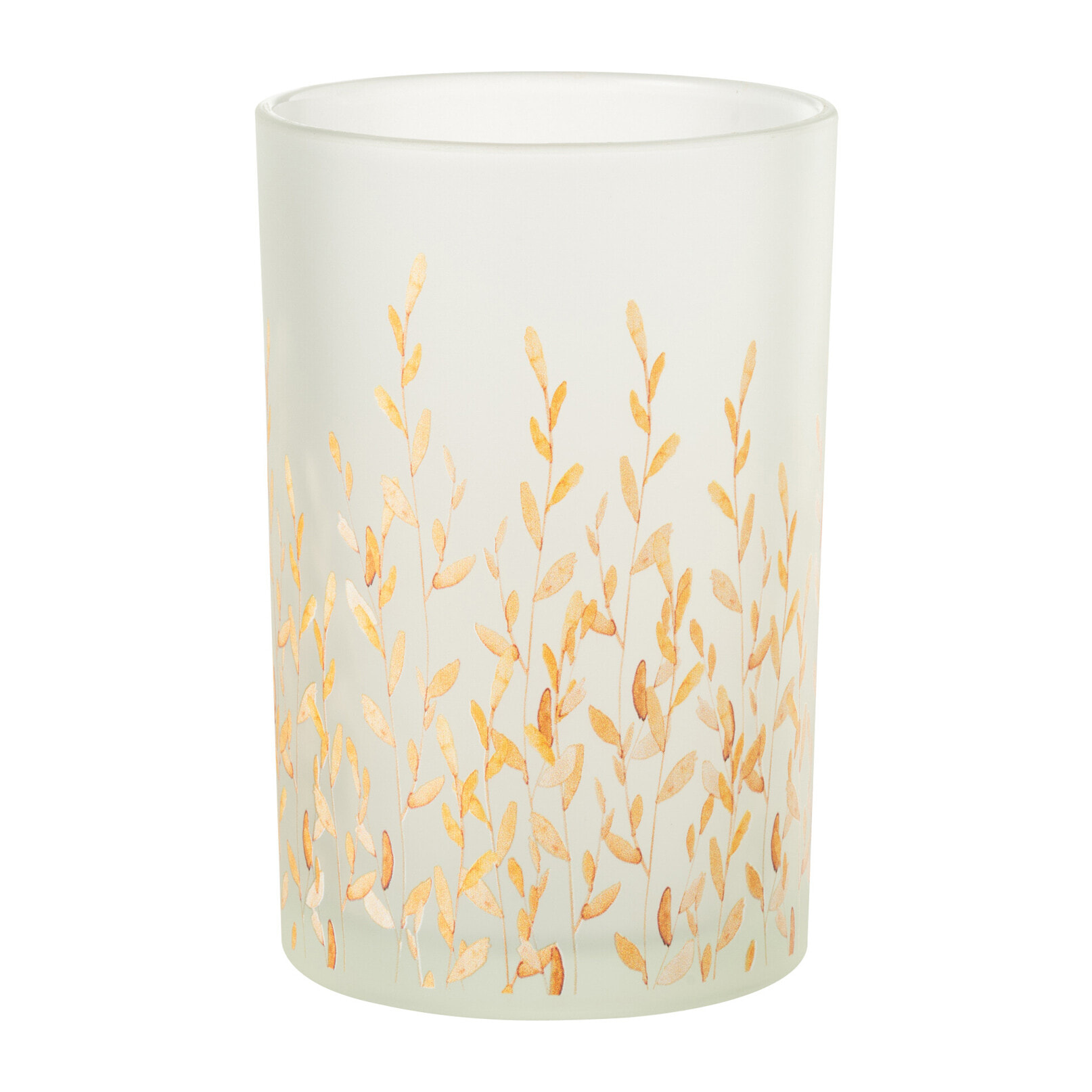 J-Line photophore Sally - verre - orange/transparent - large