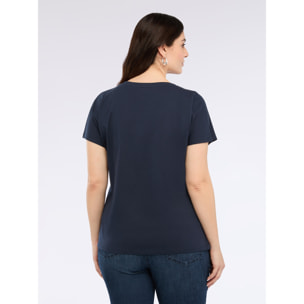 Fiorella Rubino - Camiseta con detalle de libélula - Azul