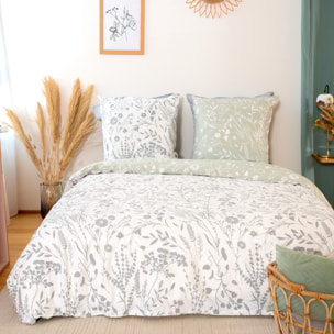 Parure Housse De Couette 3pcs 100% Satin De Coton 78fils Susie