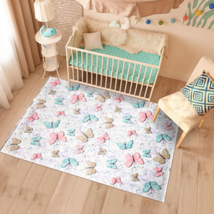 Tapis enfant 80x150 PAP Ecru, très doux et facile d'entretien