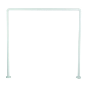 Barre tringle pour rideau de douche d'angle modulable à  fixer en Alu 80x80x80cm Blanc MSV