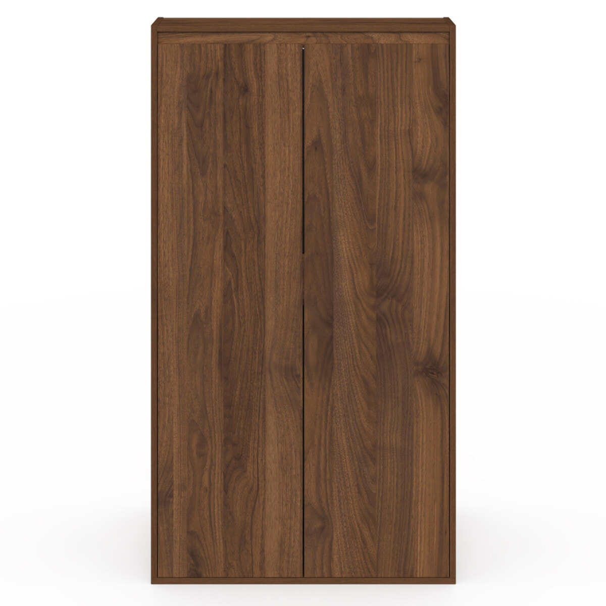 Armoire sous pente Tom 2 portes effet noyer