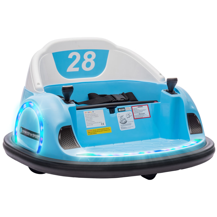 Voiture électrique enfant auto-tamponneuse effets sonores lumineux télécommande