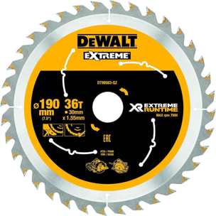 Lame de scie circulaire Ø30mm; Ø190mm - DEWALT - DT99563-QZ