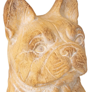 Statuette d exterieur chien "Eden" beige H31cm