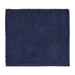 Drap de douche unie en coton, AQUA, Bleu nocturne