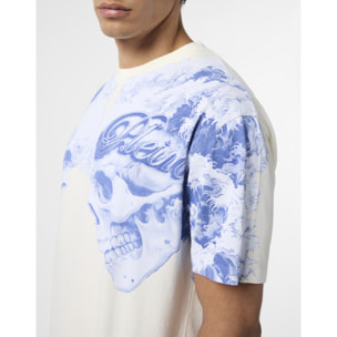 PHILIPP PLEIN Round Neck T-Shirt Ceramic Skulls