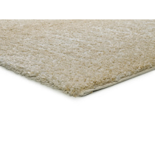 SERENE Alfombra de pelo largo con texturas en tonos beige, varias medidas disponibles