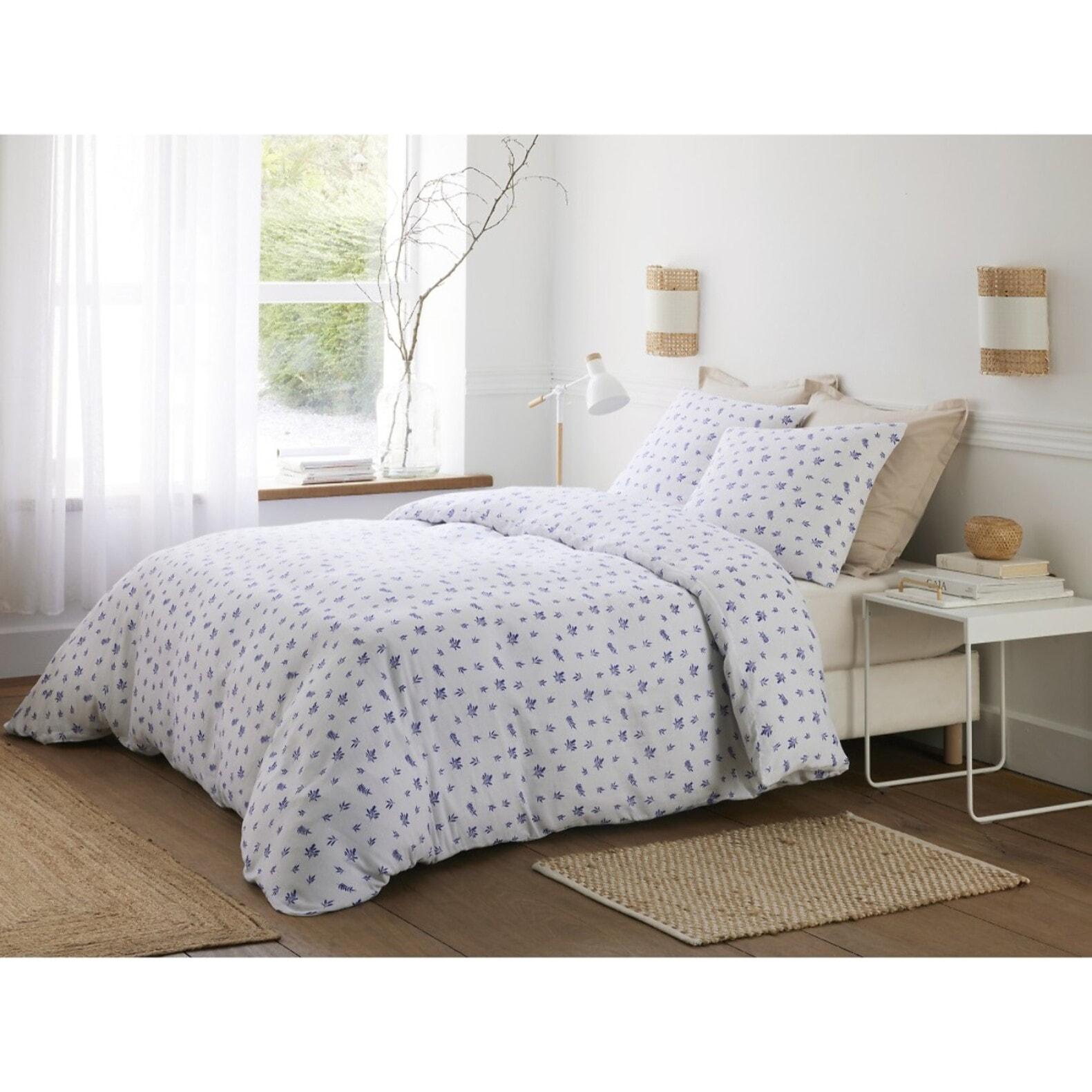 Parure housse de couette coton multicolore