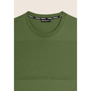 T-shirt Regular con Stampa Urban Tech