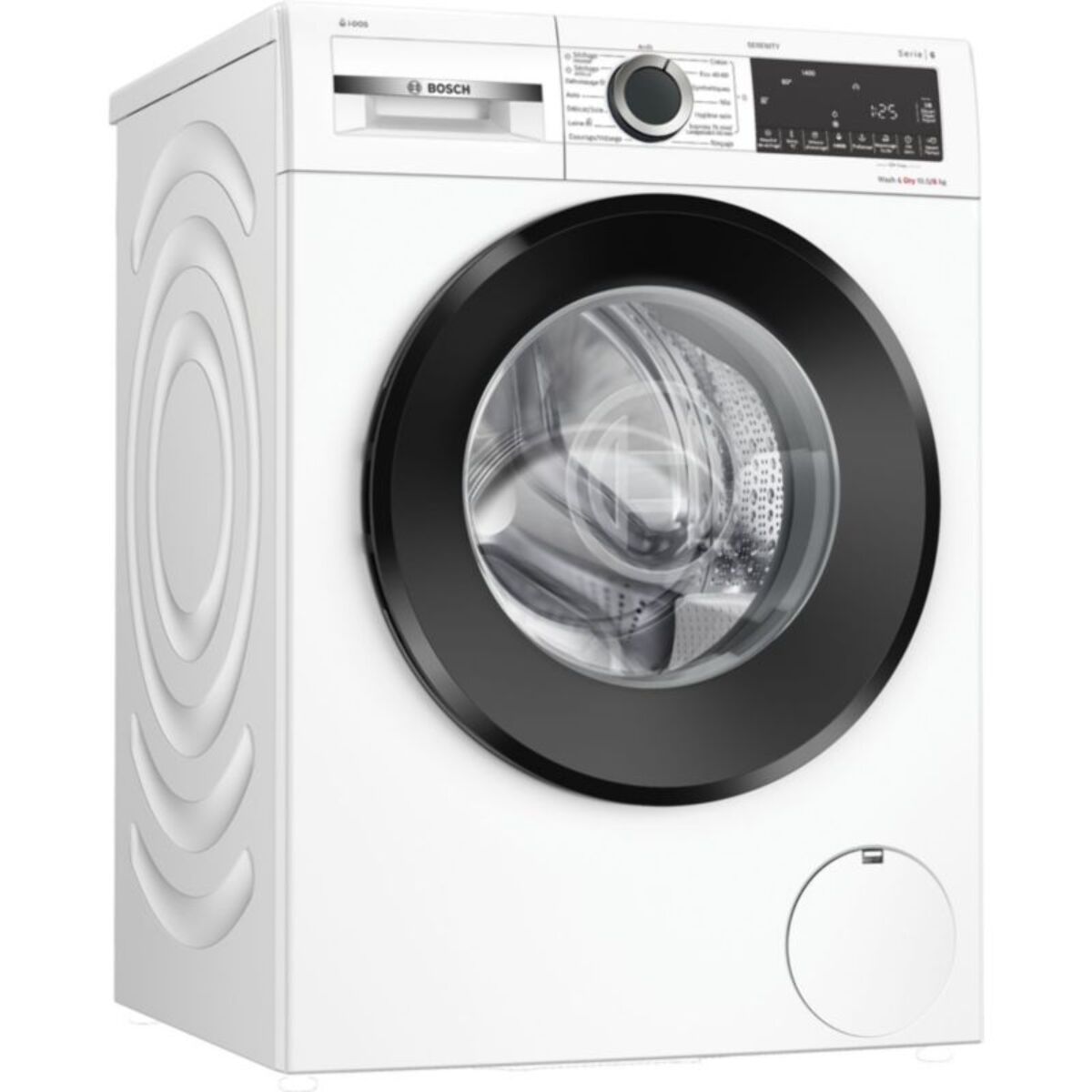 Lave linge séchant hublot BOSCH WNG254ASFR - 10,5/6 kg - 1400 tr/min - Classe D - Moteur induction - Dosage automatique - Série 6