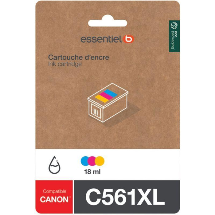 Cartouche d'encre ESSENTIELB C561 XL 3 couleurs