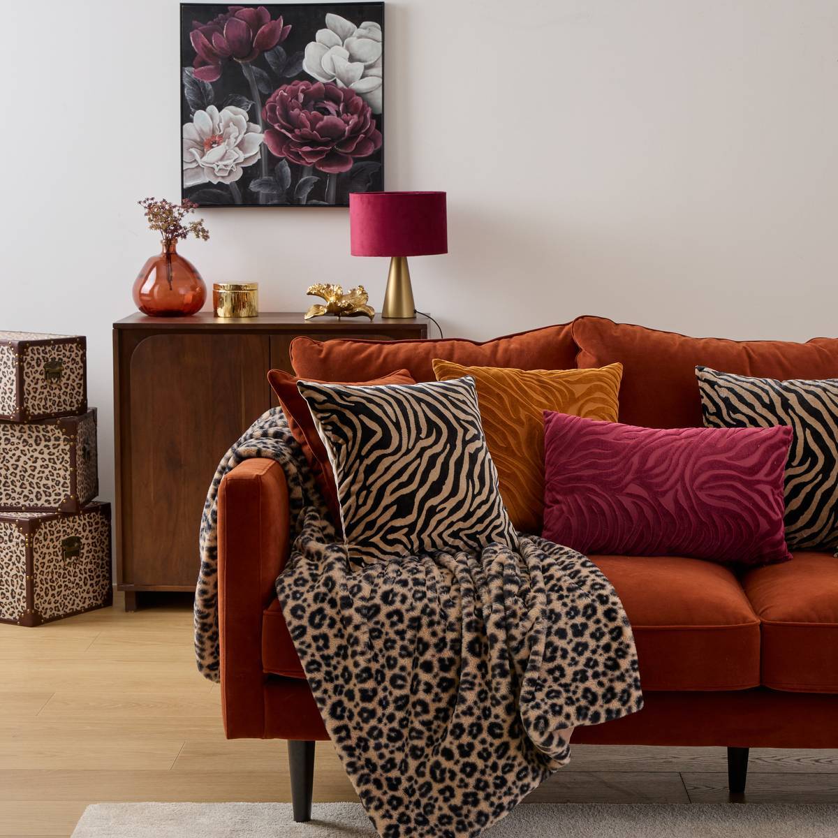 Coussin Lynra noir 40x40cm