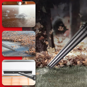 Soffiatore industriale a ioni di litio 6500mAh, 4,5kpa, 1,6 m/m e 2000rpm.