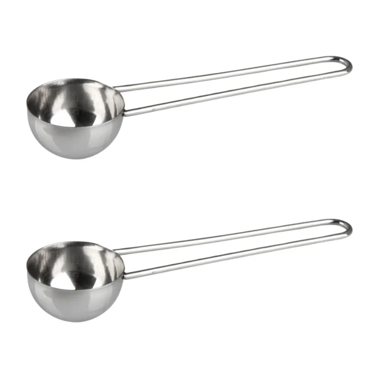 Ensemble de 2 Cuillères doseuse à café inox environ 8gr Fackelmann Petit Déjeuner
