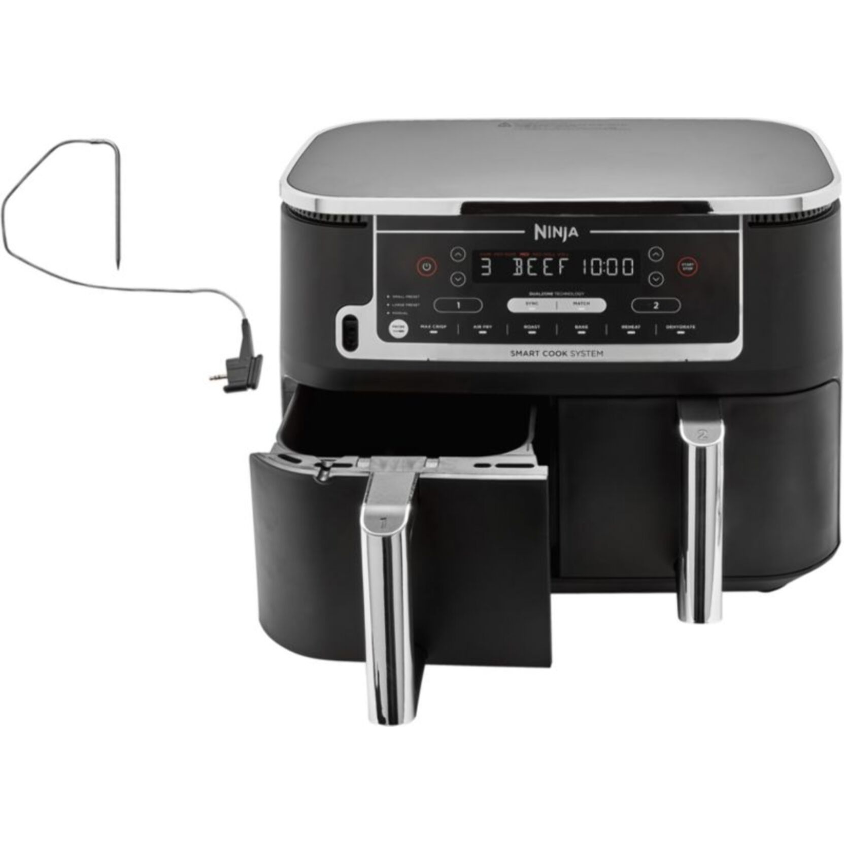 Friteuse sans huile NINJA Foodi DualZone 9,6l  AF451EU avec sonde