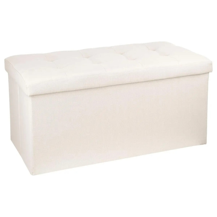 Pouf pliant double "Lysandre" beige