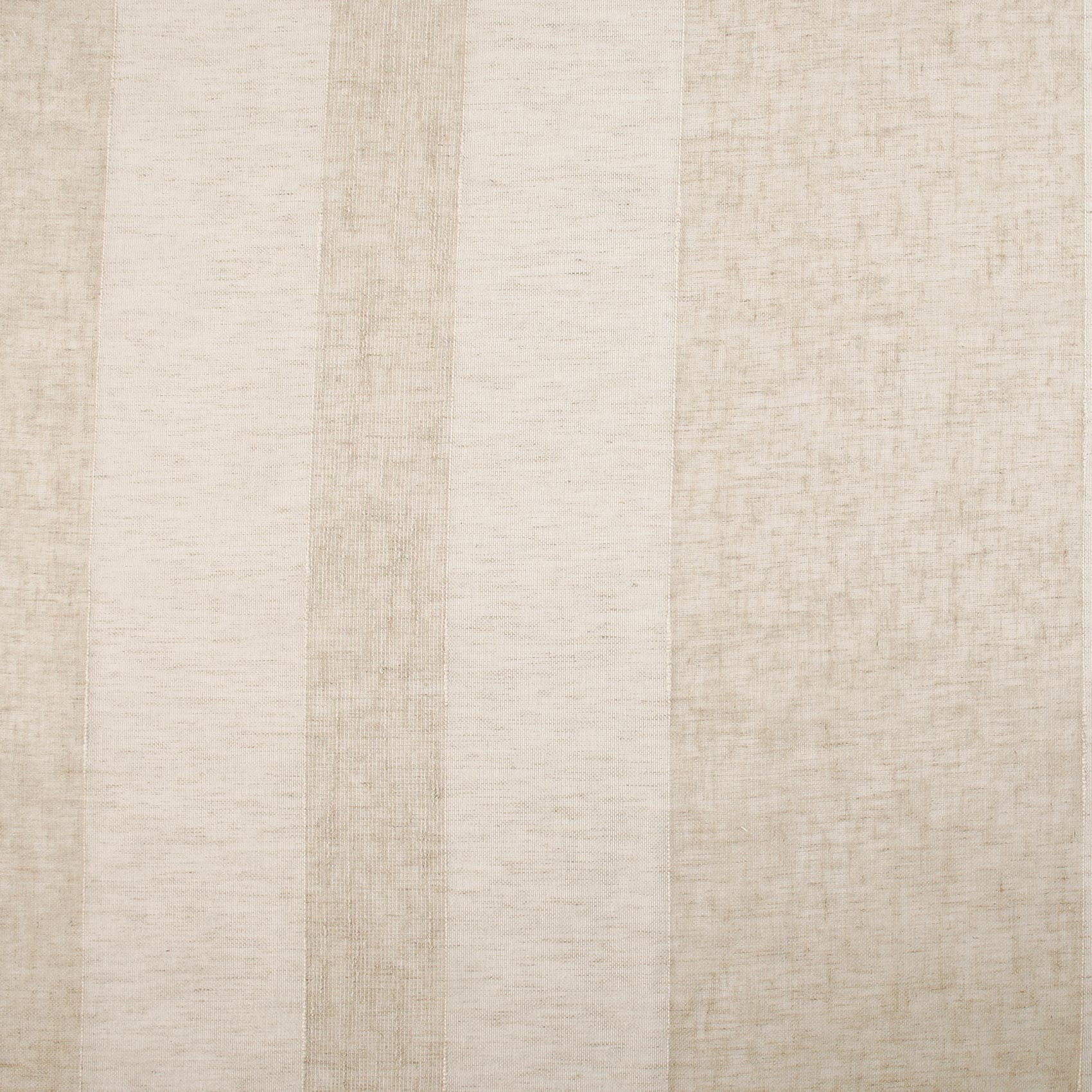 Tissu en voile rayé - Ecru