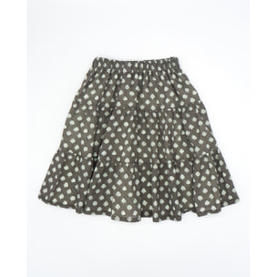 FALDA MIDI FLOR GRIS MARENGO