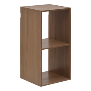 Étagère Mix'N Modul 2 cases rectangulaire marron